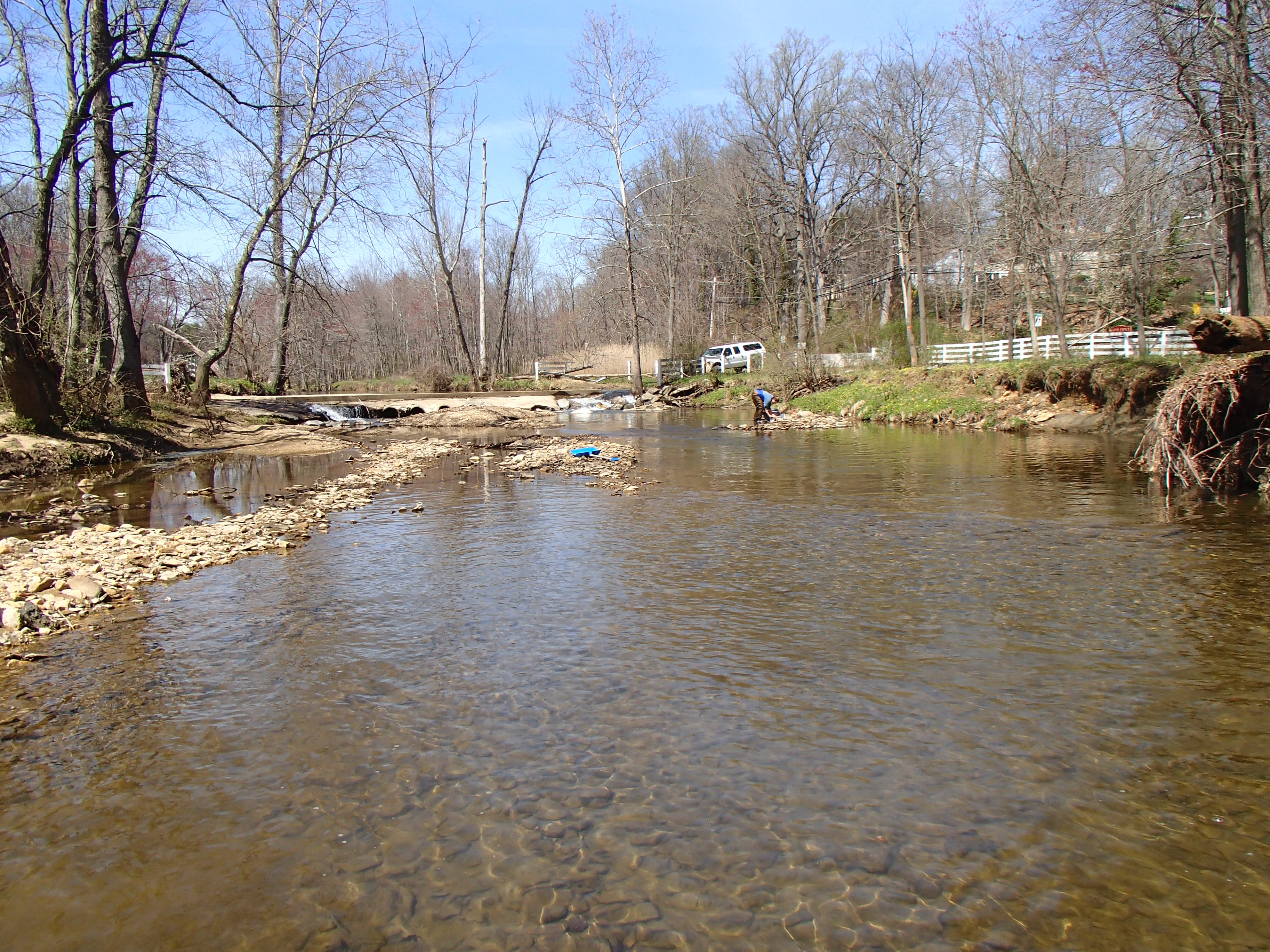 Field photo showing stream conditions at site BYNU-306-R-2016_midpoint upstream